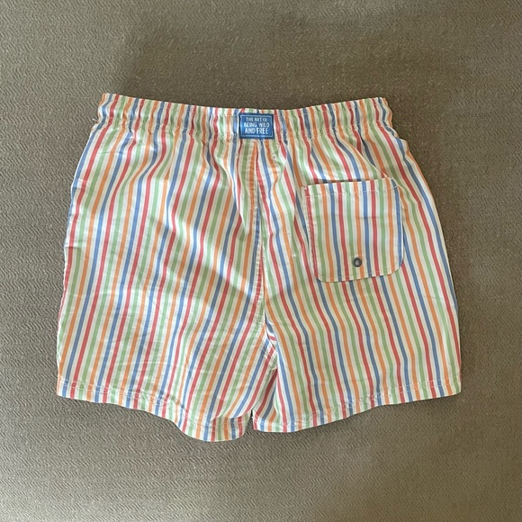 ZARA BOYS MULTISTRIPE SWIM TRUNKS - Picture 2 of 2